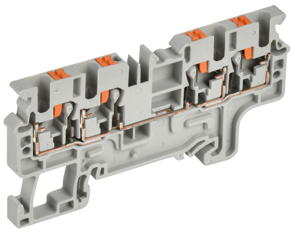 Колодка клеммная CP-MC 4 вывода 2,5мм2 серая IEK