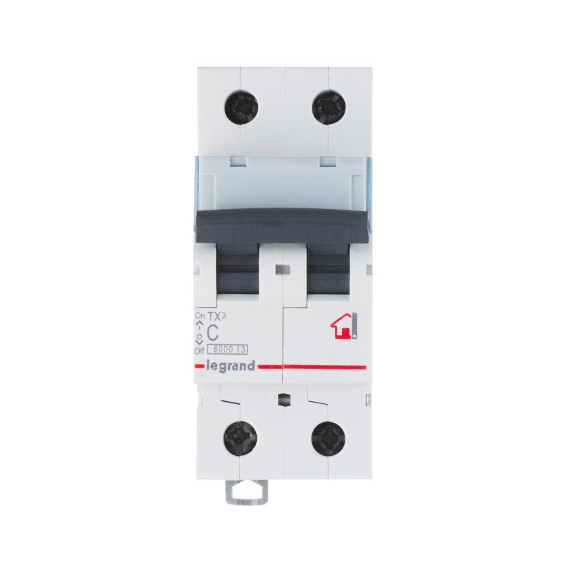 Выключатель автоматический модульный 2п C 32А 10кА TX3 6000 2мод. 230/400В Leg 403933