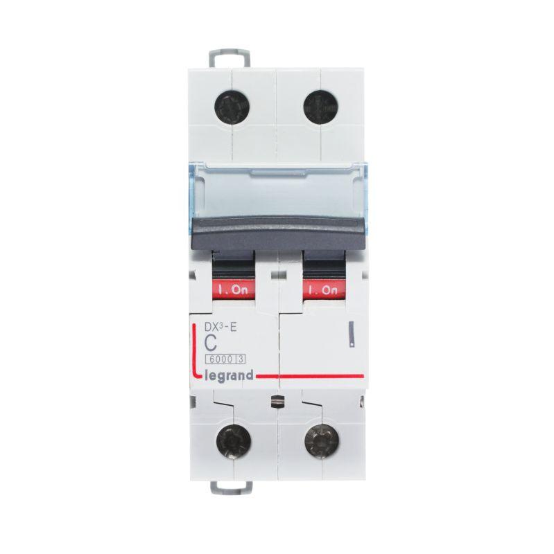 Выключатель автоматический модульный 2п C 6А 6кА DX3-E 6000 2мод. 230/400В Leg 407274