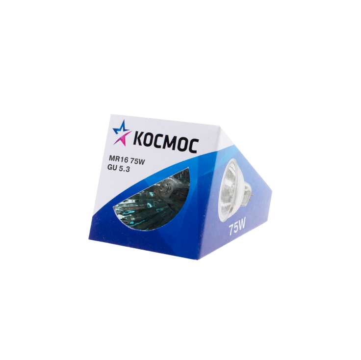 Лампа галогенная MR16 75Вт 12В GU5.3 EYCc Космос LKsmMR1612V75W